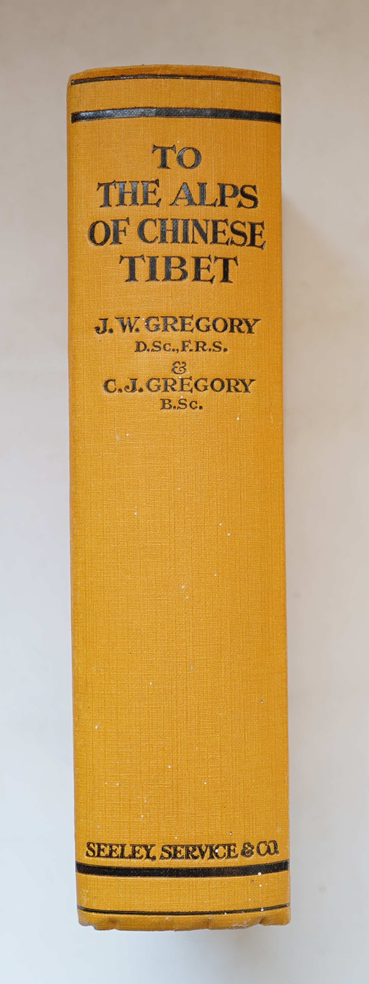 W. Gregory & C. J. Gregory - To the Alps of Chinese Tibet, An Account of a Journey of Exploration up to and among the Snow-Clad Mountains of the Tibetan Frontier, 1st edition with 25 black and white illustrations, 7 sket